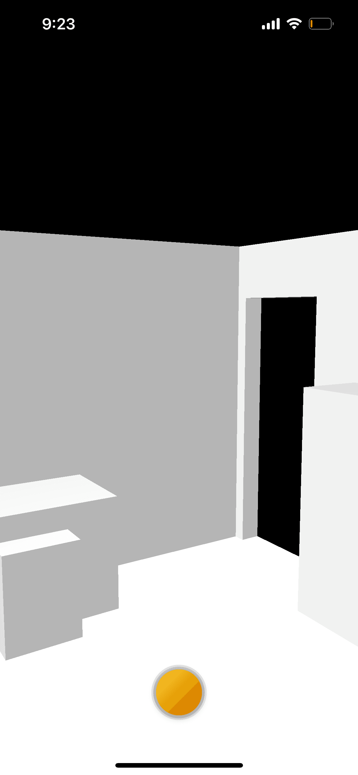 Screenshot of the project where the 3d model can be explored using the camera
