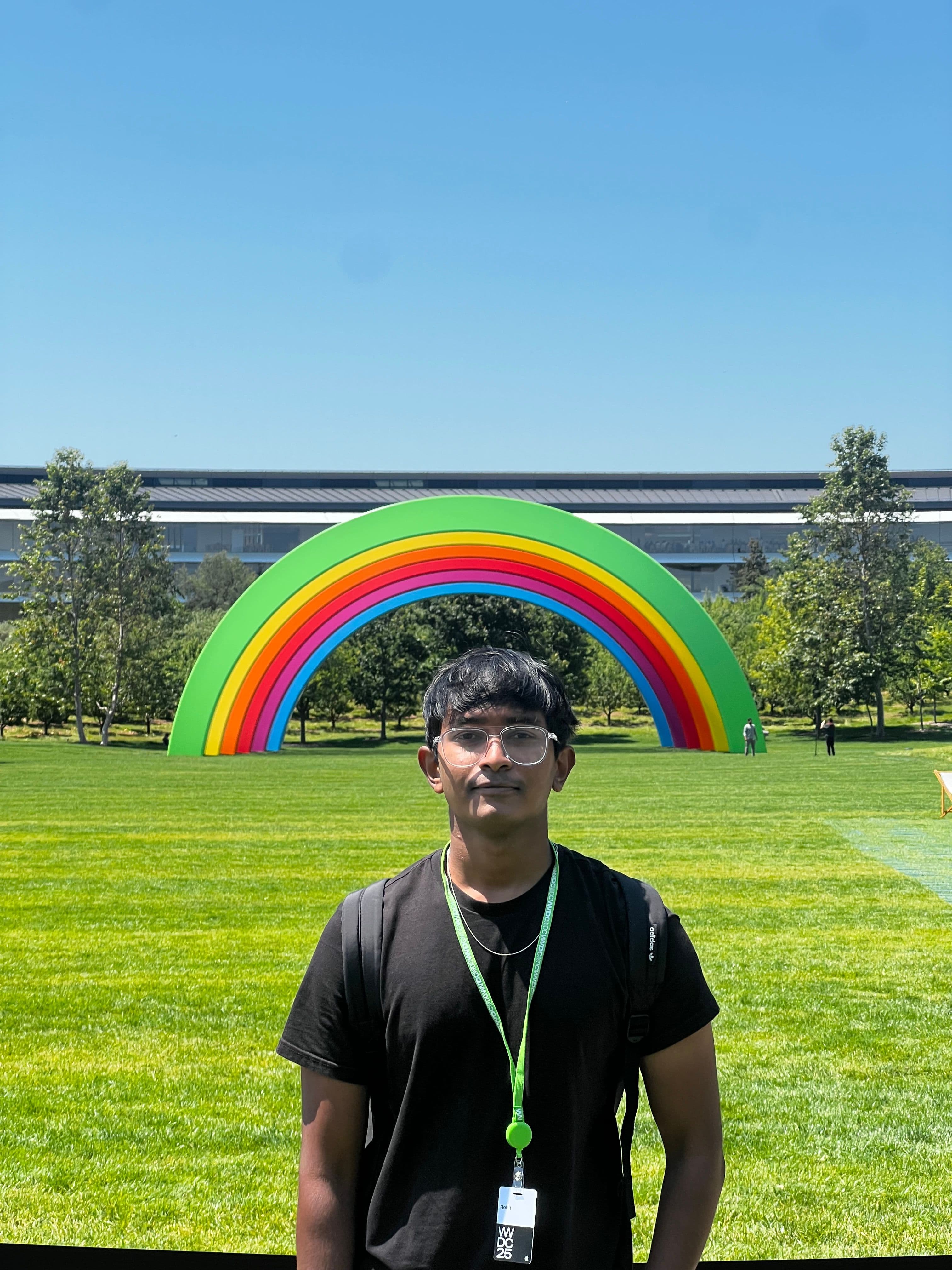 Photo of me inside apple park at WWDC25 event